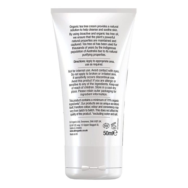 Dr.Organic Tea Tree Cream 50 mL - Easy Pharmacy LLC