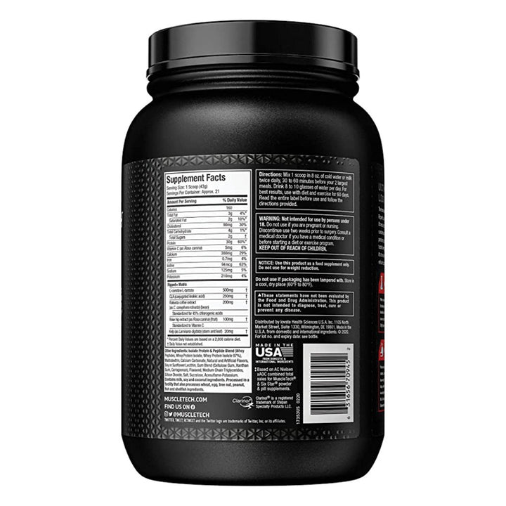 MuscleTech Nitrotech Ripped Whey Protein Powder French Vanilla Bean 2 LB - Easy Pharmacy LLC