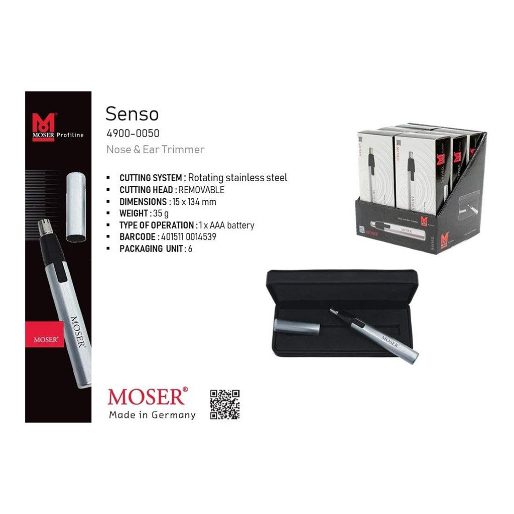 Moser Senso Nose & Ear Hair Trimmer 4900-0050 - Easy Pharmacy LLC