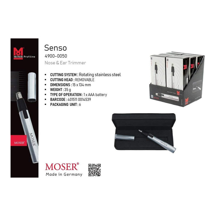 Moser Senso Nose & Ear Hair Trimmer 4900-0050 - Easy Pharmacy LLC