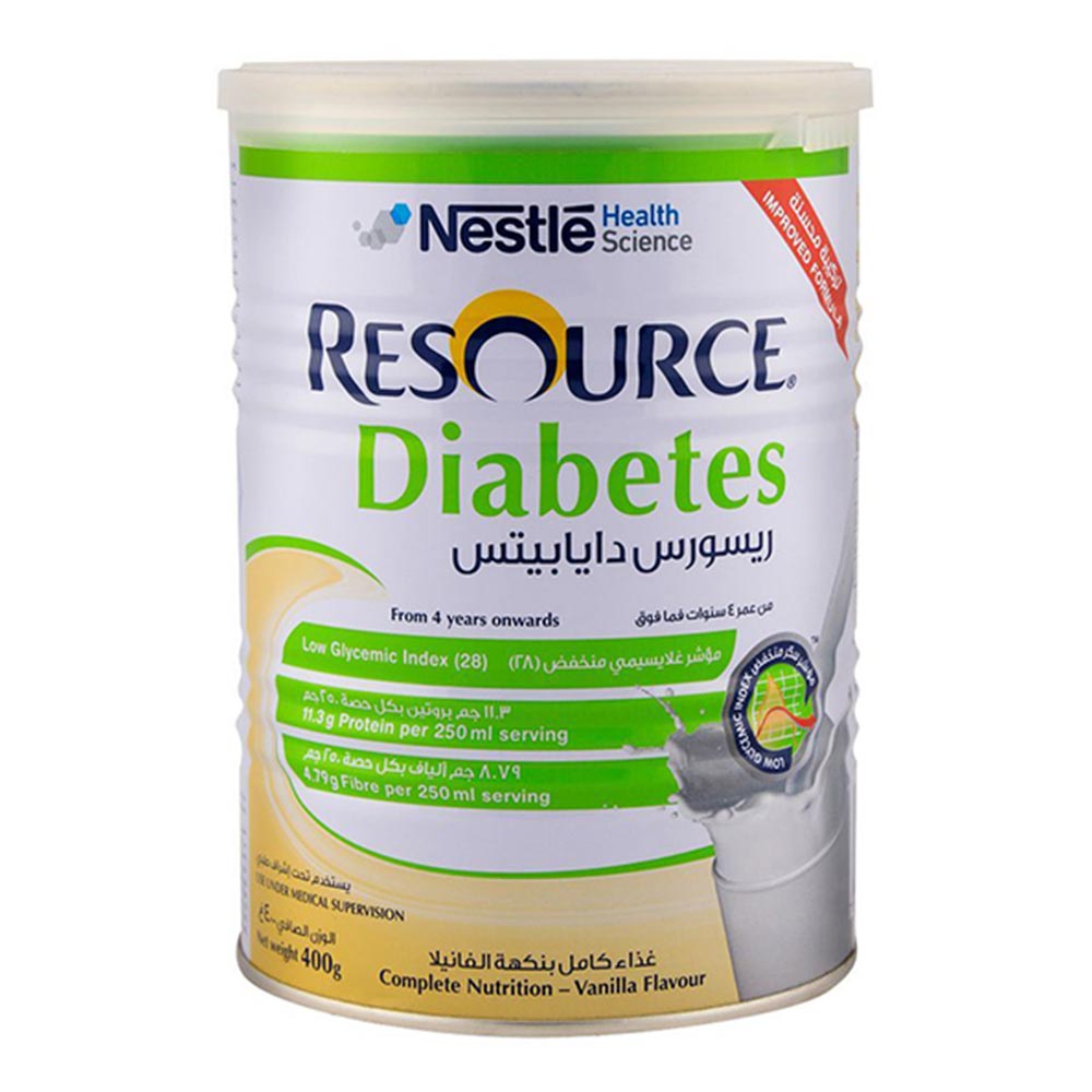 Nestle Resource Diabetes Vanilla 400 g - Easy Pharmacy LLC