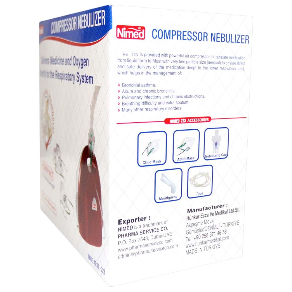 Nimed Compressor Nebulizer RE-723 - Easy Pharmacy LLC