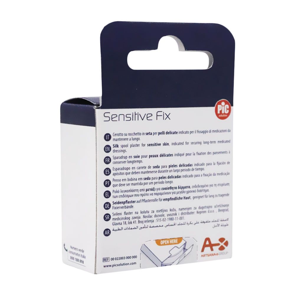 Pic Sensitive Fix Silk Spool Plaster 1.25 cm x 5 m - Easy Pharmacy LLC