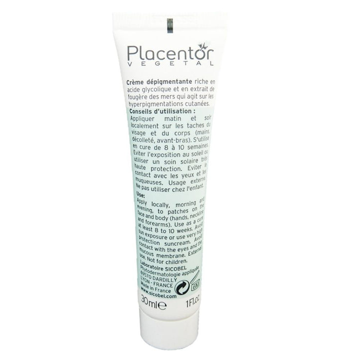 Placentor Vegetal Depigmentation Cream 30 mL - Easy Pharmacy LLC