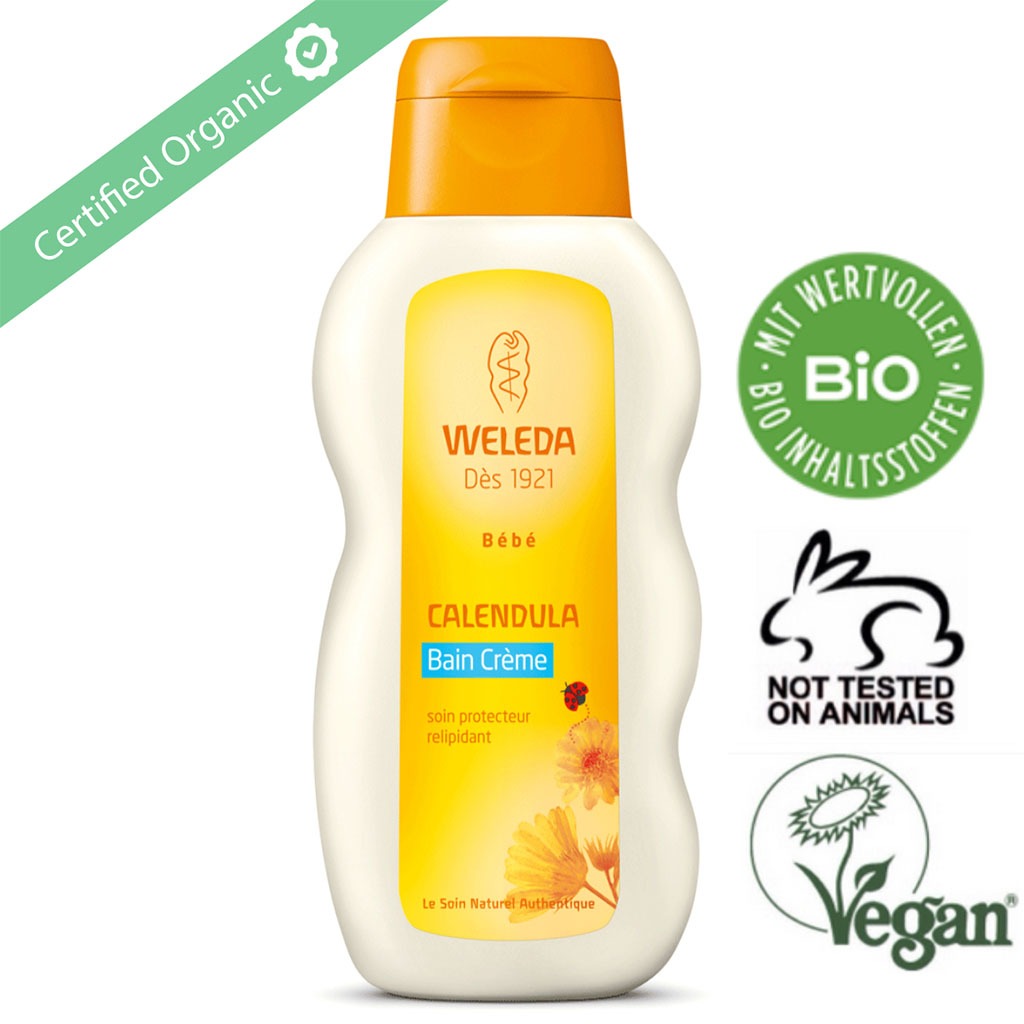 Weleda Baby Comforting Cream Bath With Calendula Extracts For Delicate Baby Skin 200ml - Easy Pharmacy LLC
