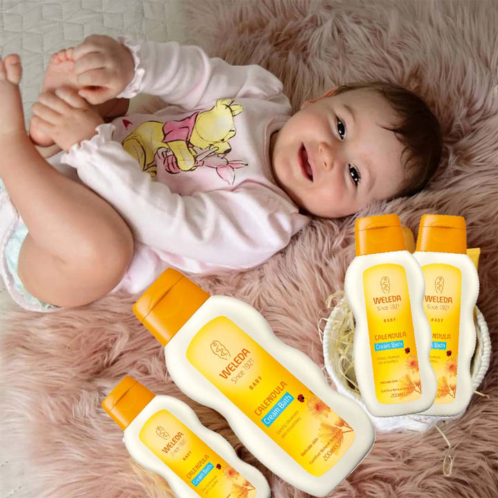 Weleda Baby Comforting Cream Bath With Calendula Extracts For Delicate Baby Skin 200ml - Easy Pharmacy LLC