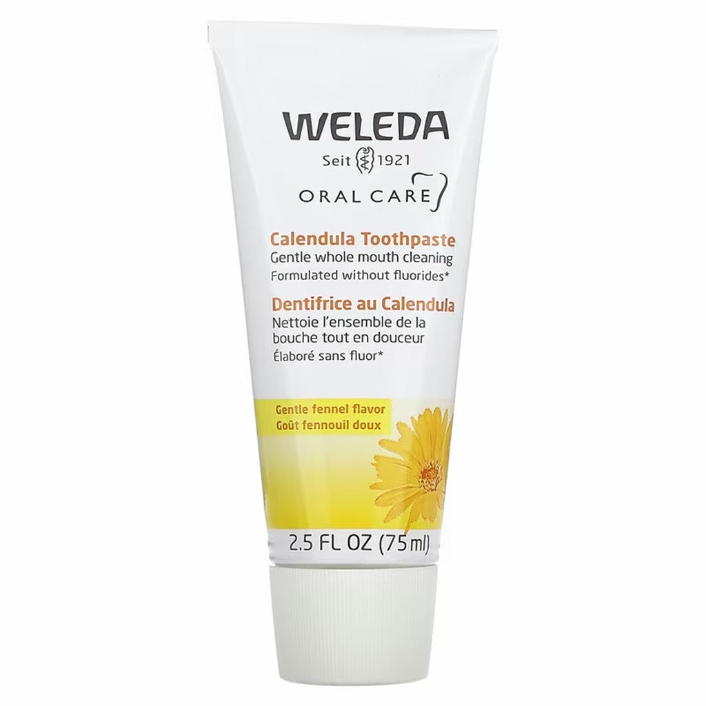 Weleda Oral Care Fluoride-Free Calendula Toothpaste, Fennel Flavor 75ml - Easy Pharmacy LLC