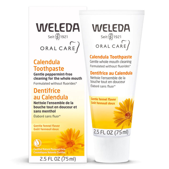 Weleda Oral Care Fluoride-Free Calendula Toothpaste, Fennel Flavor 75ml - Easy Pharmacy LLC