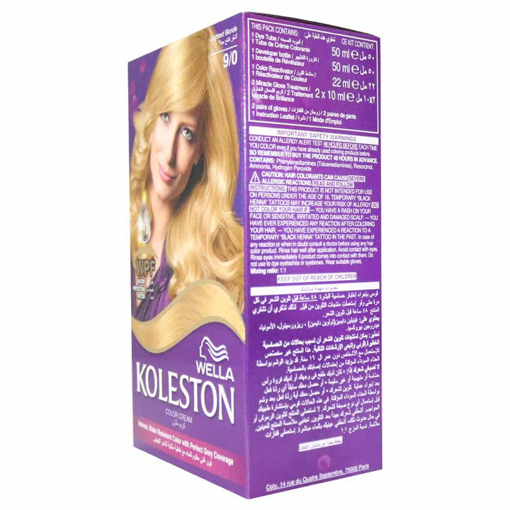 Wella Koleston Color Cream Light Blonde 9/0 - Easy Pharmacy LLC