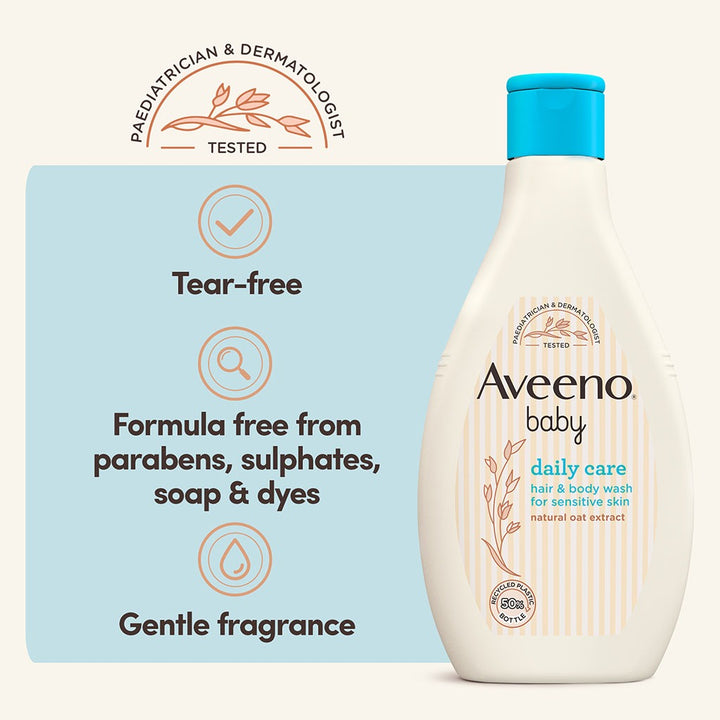 Aveeno Baby Daily Care Hair And Body Wash For Sensitive Skin 250ml - Easy Pharmacy LLC