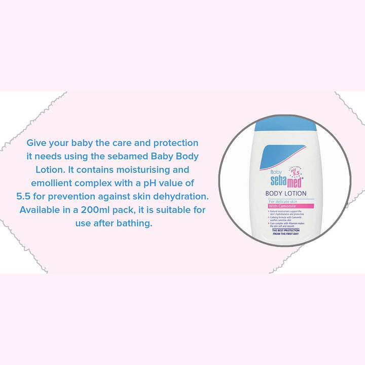Sebamed Body Lotion With Chamomile For Delicate Baby Skin 200ml - Easy Pharmacy LLC