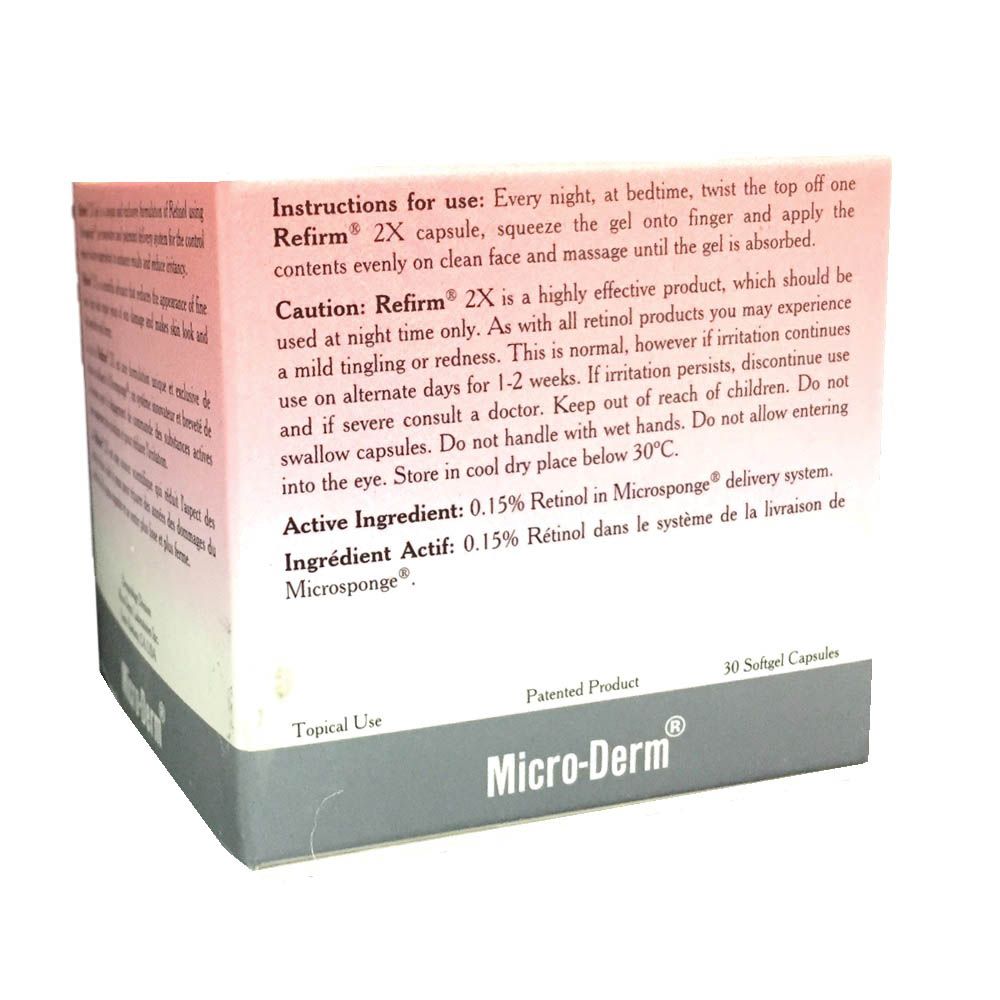 Micro-Derm Refirm 2X Normal Skin Softgel Capsules 30's - Easy Pharmacy LLC