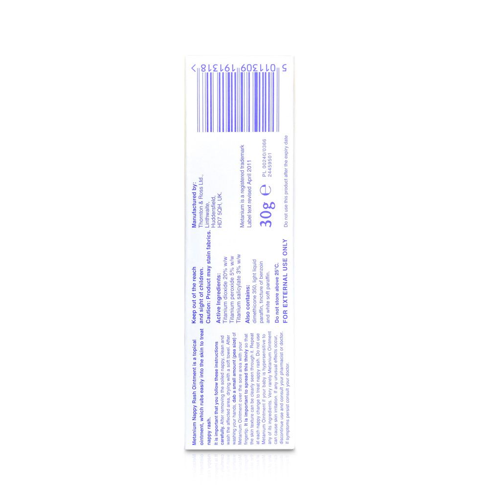 Metanium Nappy Rash Ointment 30 g - Easy Pharmacy LLC