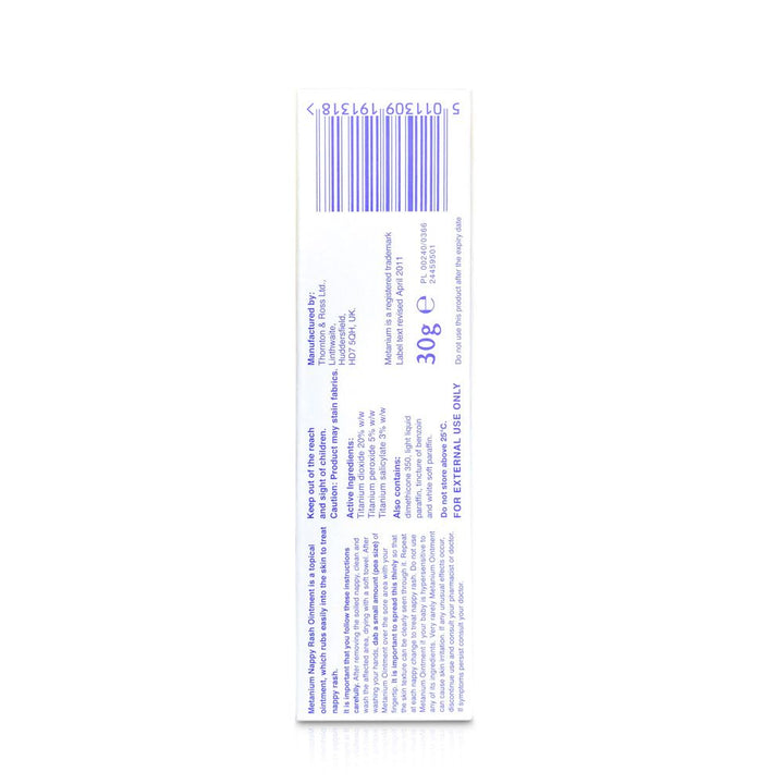 Metanium Nappy Rash Ointment 30 g - Easy Pharmacy LLC