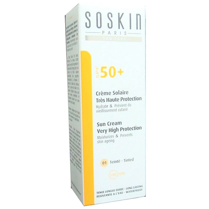 Soskin Very High Protection SPF 50+ Sun Cream Tinted 01 50 mL - Easy Pharmacy LLC