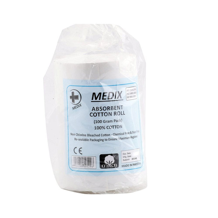 Medix Absorbent Cotton Roll 100 g - Easy Pharmacy LLC