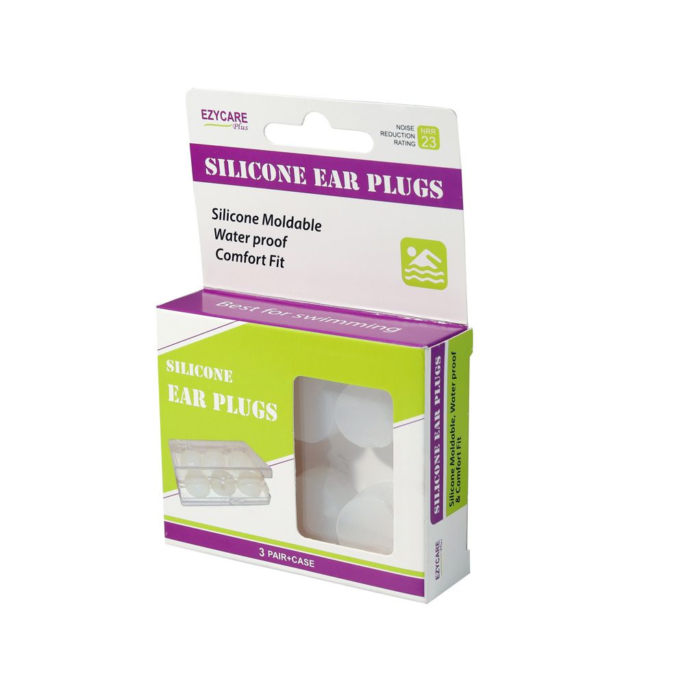 Ezycare Plus Silicone Ear Plugs 3 Pairs 10103 - Easy Pharmacy LLC