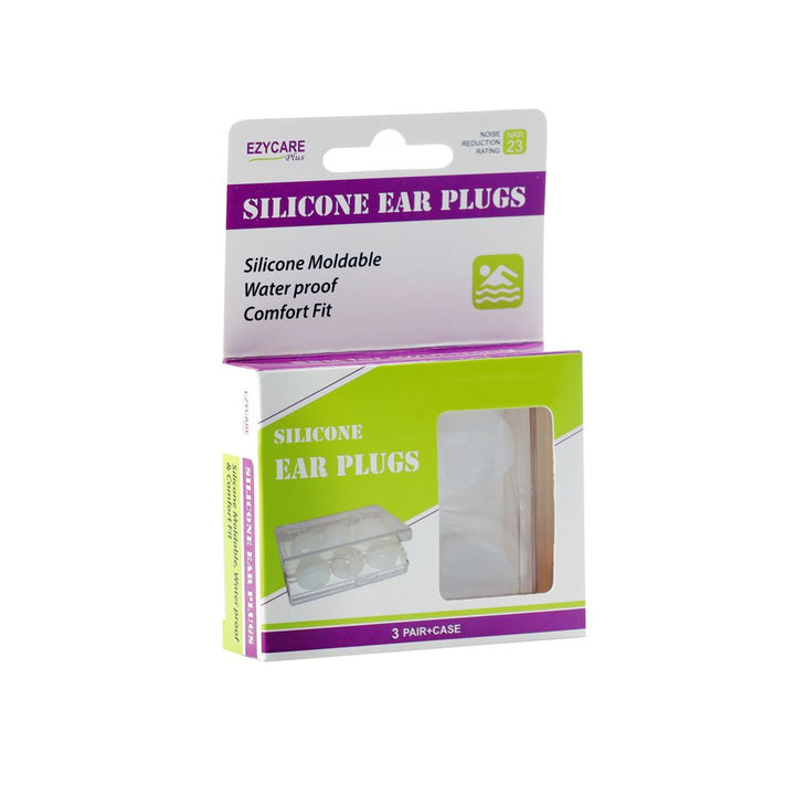 Ezycare Plus Silicone Ear Plugs 3 Pairs 10103 - Easy Pharmacy LLC
