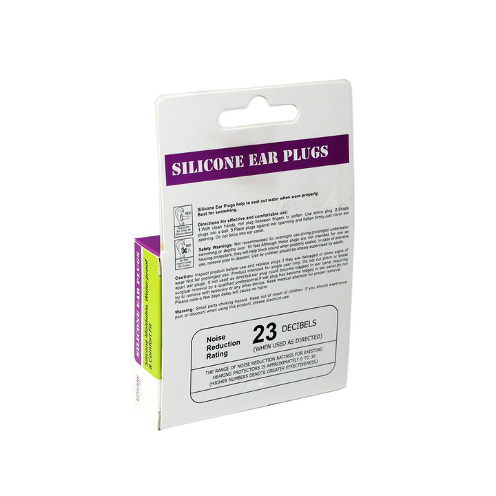 Ezycare Plus Silicone Ear Plugs 3 Pairs 10103 - Easy Pharmacy LLC