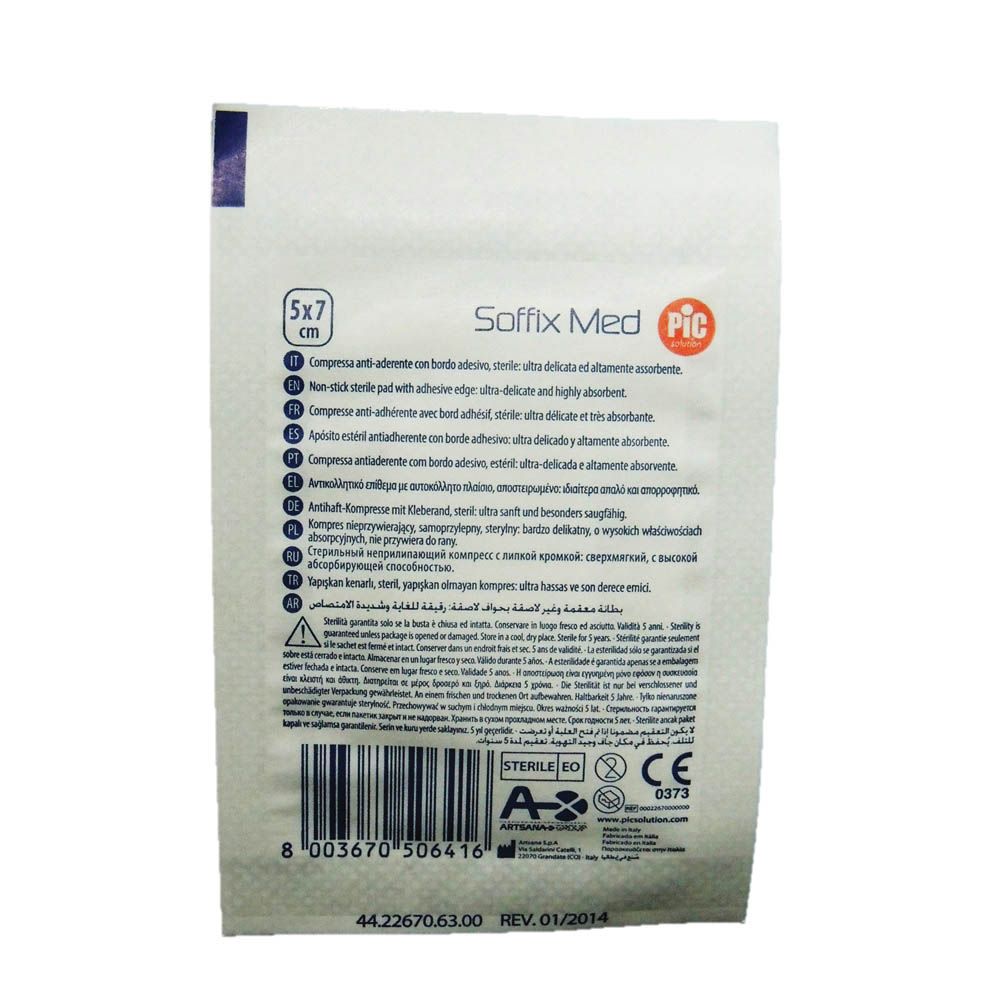 Pic Soffix Med Plasters 5 cm X 7 cm 100's - Easy Pharmacy LLC