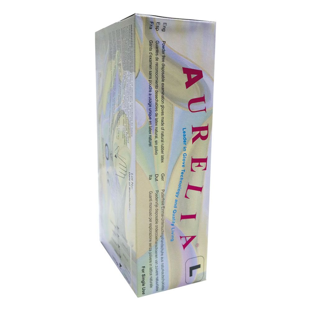 Aurelia Micro Textured Latex Medical Examination Gloves Powder Free Large 100’s - Easy Pharmacy LLC