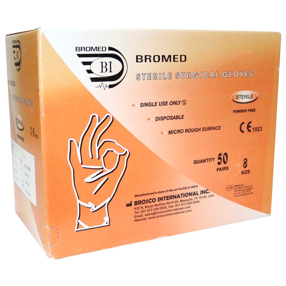 Bromed Sterile Gloves Size 8 50'S - Easy Pharmacy LLC