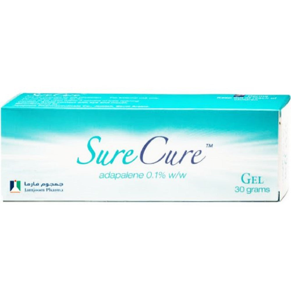 Sure Cure 0.1% Adapalene Gel For Acne 30g - Easy Pharmacy LLC