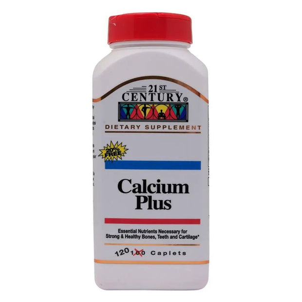 21st Century Calcium Plus Multimineral And Vitamin D Tablets For Bones And Teeth 120 Tablets