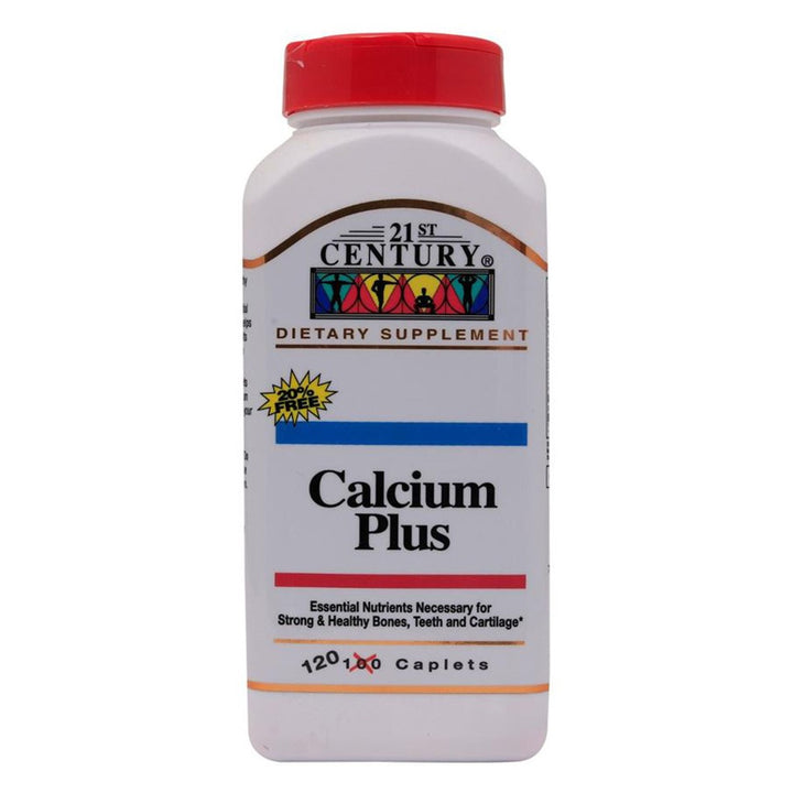 21st Century Calcium Plus Multimineral + Vitamin D Tablets For Bones & Teeth, Pack of 120's - Easy Pharmacy LLC