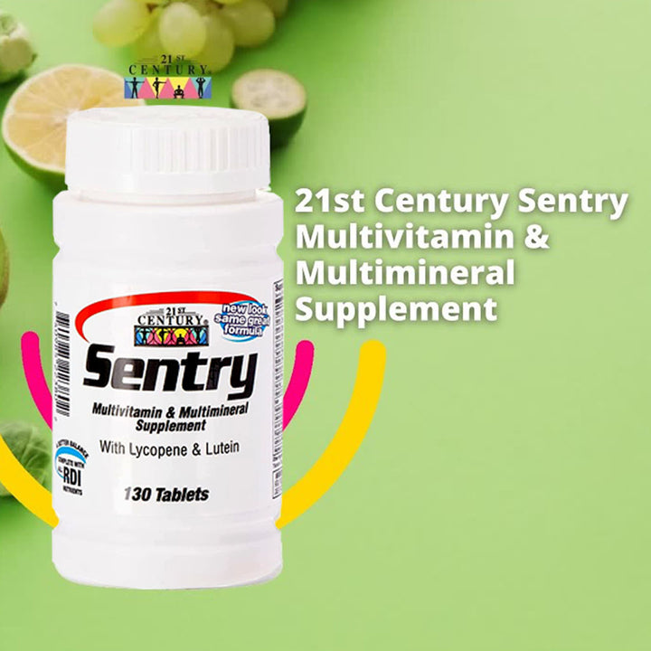 21st Century Sentry Multivitamin & Multimineral Tablets For Overall Wellness, Pack of 130's - Easy Pharmacy LLC