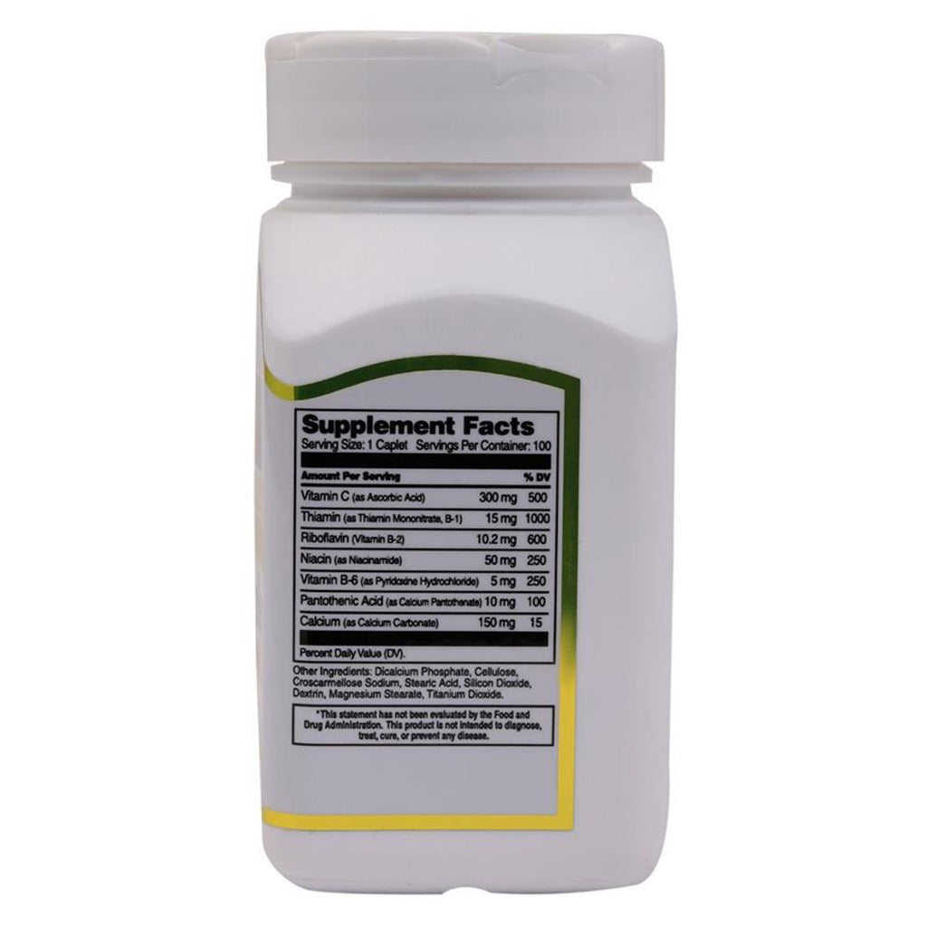 21st Century B Complex With Vitamin C Caplets For Energy & Immune Support, Pack of 100's - Easy Pharmacy LLC