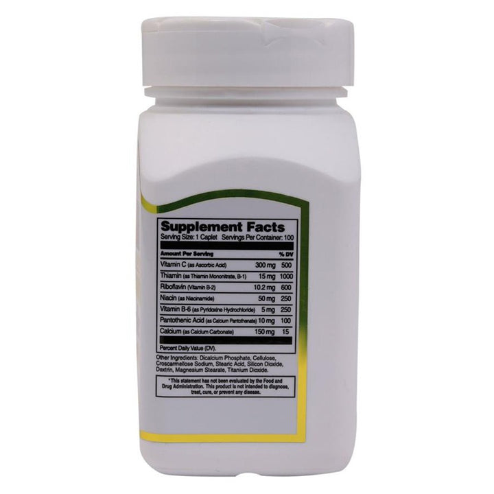 21st Century B Complex With Vitamin C Caplets For Energy & Immune Support, Pack of 100's - Easy Pharmacy LLC