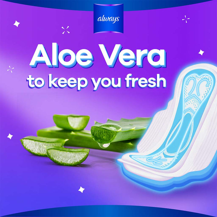 Always Cool & Dry, No Heat Feel, Maxi Thick, Large Sanitary Pads With Wings, Pack of 10's - Easy Pharmacy LLC