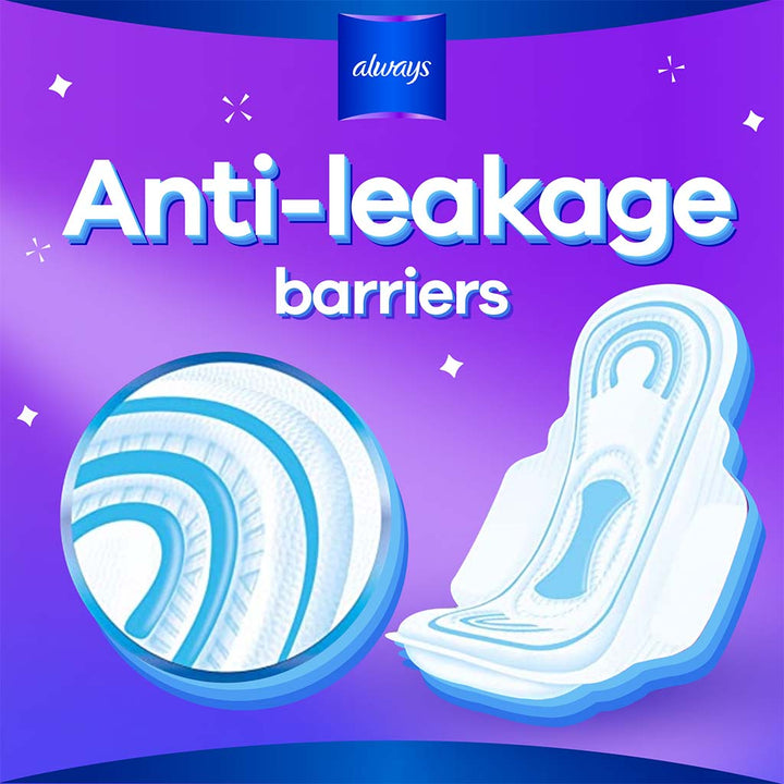Always Cool & Dry, No Heat Feel, Maxi Thick, Large Sanitary Pads With Wings, Pack of 10's - Easy Pharmacy LLC
