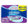 Always Cool & Dry, No Heat Feel, Maxi Thick, Large Sanitary Pads With Wings, Pack of 50's