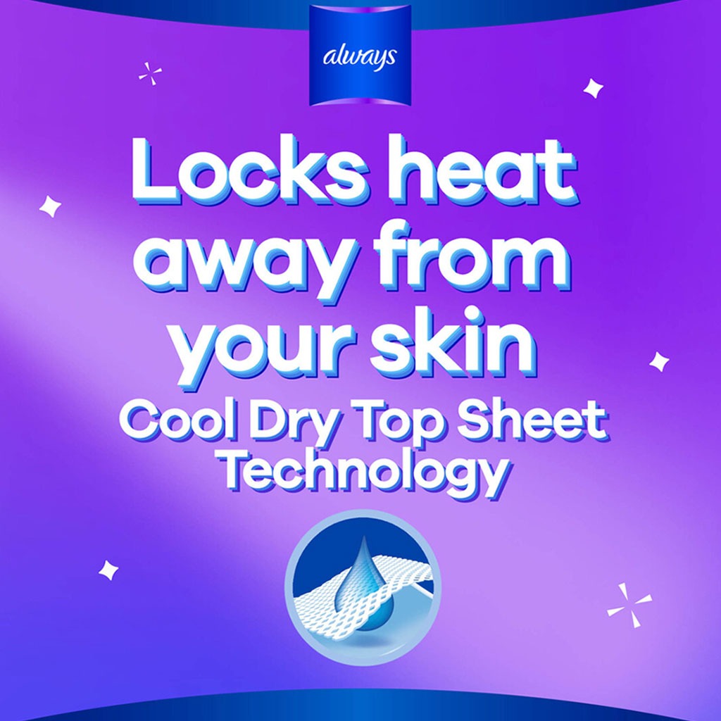 Always Cool & Dry, No Heat Feel, Maxi Thick, Large Sanitary Pads With Wings, Pack of 50's - Easy Pharmacy LLC