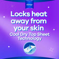 Always Cool & Dry, No Heat Feel, Maxi Thick, Large Sanitary Pads With Wings, Pack of 50's
