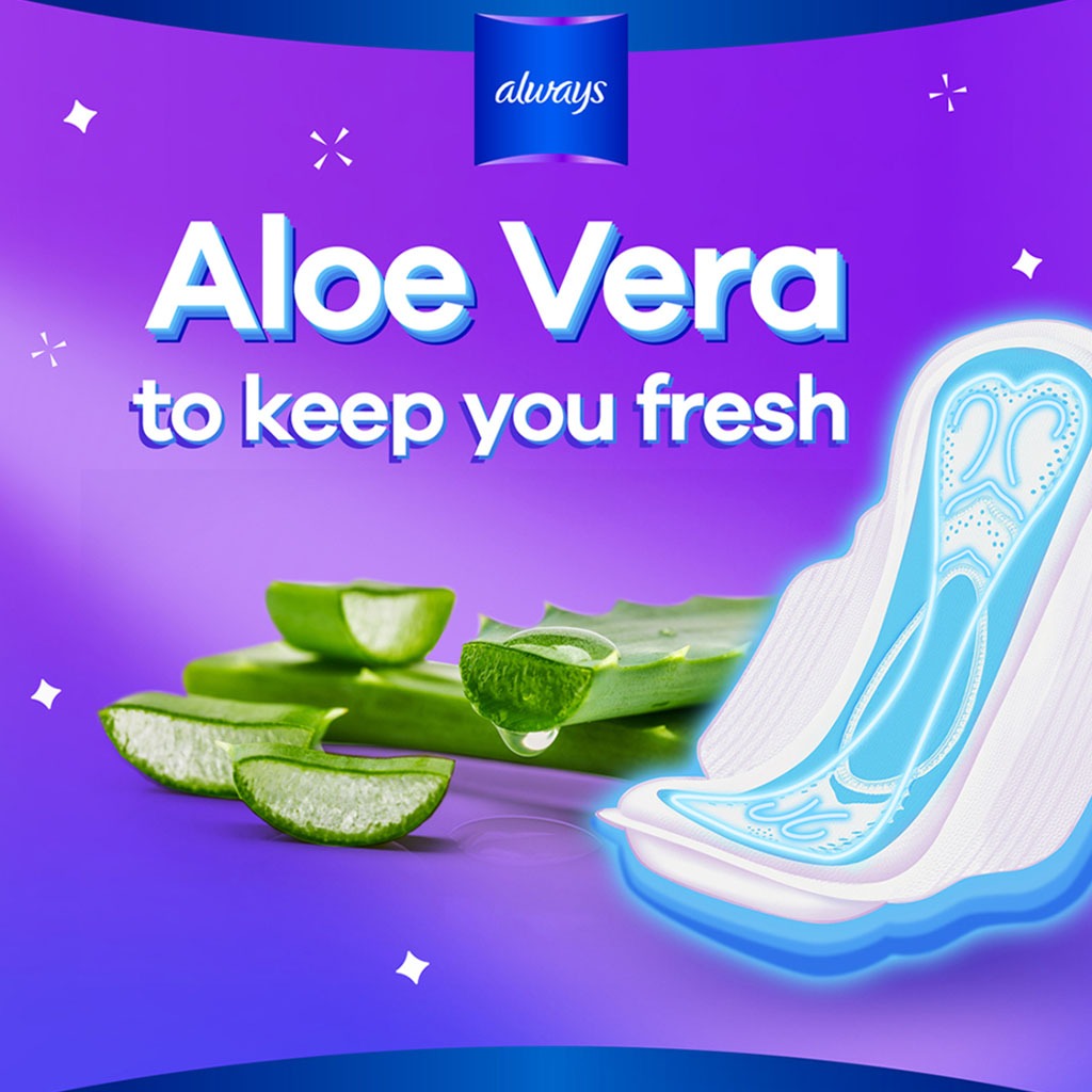 Always Cool & Dry, No Heat Feel, Maxi Thick, Large Sanitary Pads With Wings, Pack of 50's - Easy Pharmacy LLC