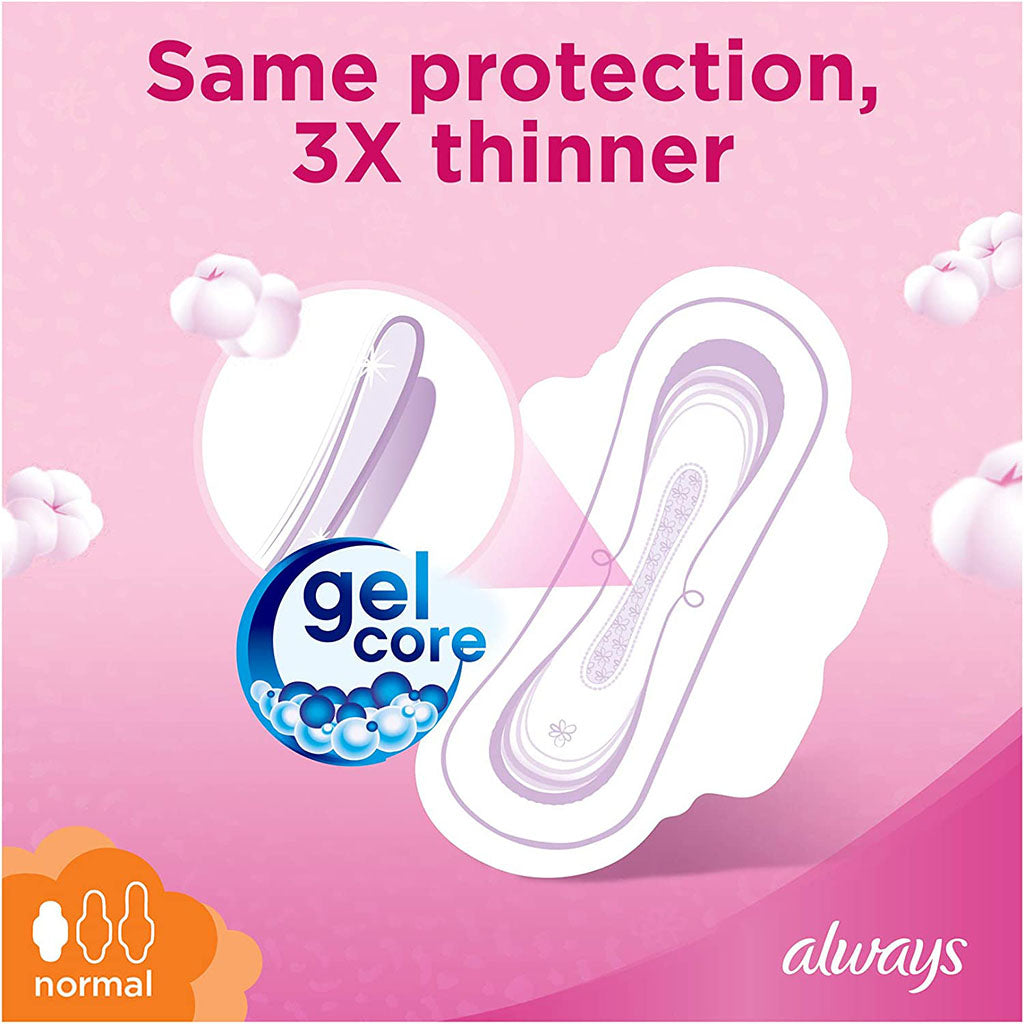 Always Cotton Soft Ultra Thin Normal Sanitary Pads With Wings, Pack of 20's - Easy Pharmacy LLC