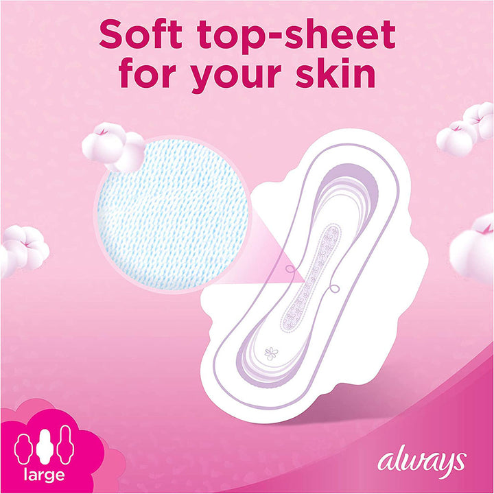 Always Cotton Soft Ultra Thin Large Sanitary Pads With Wings, Pack of 8's - Easy Pharmacy LLC