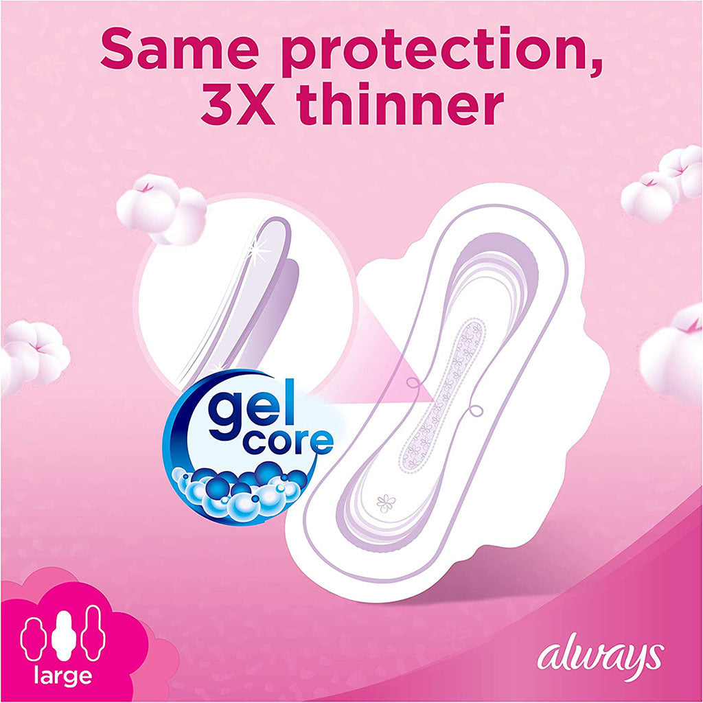 Always Cotton Soft Ultra Thin Large Sanitary Pads With Wings, Pack of 8's - Easy Pharmacy LLC