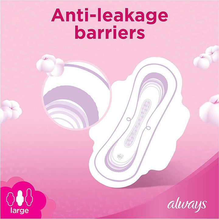 Always Cotton Soft Ultra Thin Large Sanitary Pads With Wings, Pack of 8's - Easy Pharmacy LLC