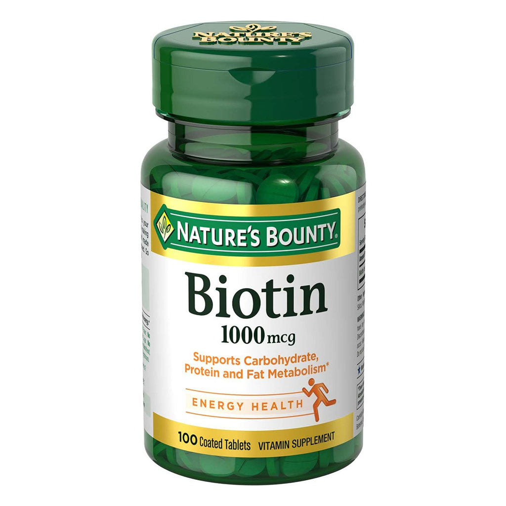 Nature's Bounty Biotin 1000 mcg Capsules 100's - Easy Pharmacy LLC