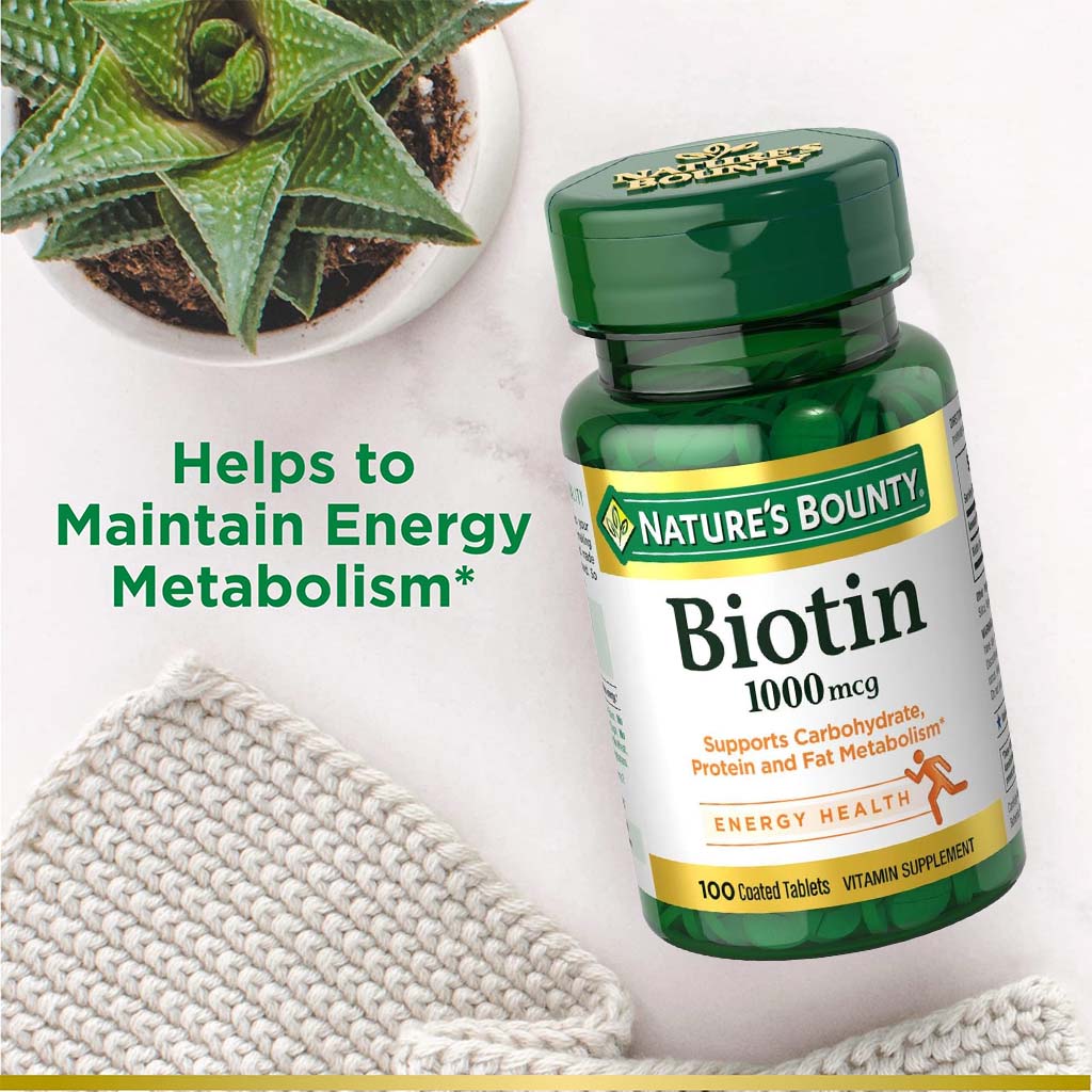 Nature's Bounty Biotin 1000 mcg Capsules 100's - Easy Pharmacy LLC