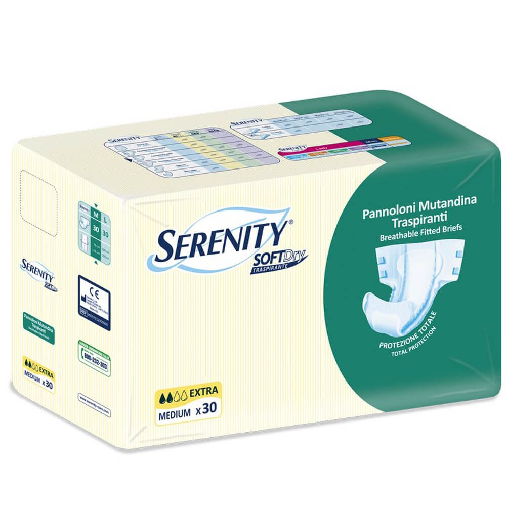 Serenity Adult Diapers Medium 30's - Easy Pharmacy LLC