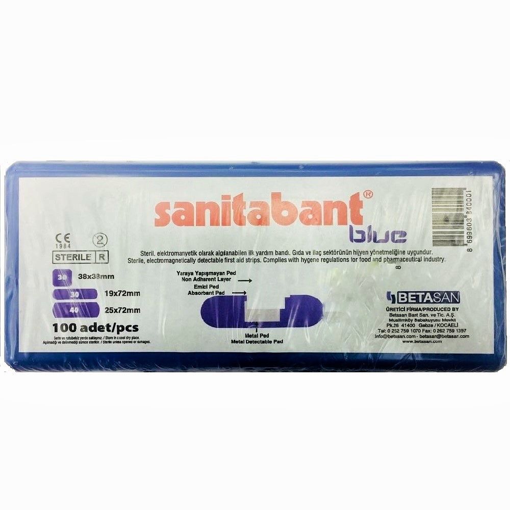 Sanitabant Blue Plasters 100's - Easy Pharmacy LLC