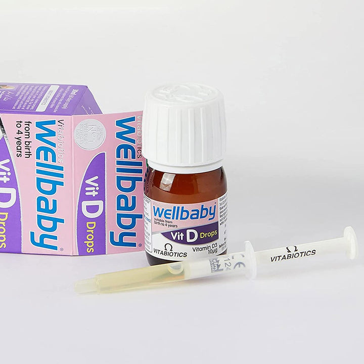 Vitabiotics Wellbaby Vitamin D3 10µg Drops For Infants From Birth To 4 Years 30ml - Easy Pharmacy LLC