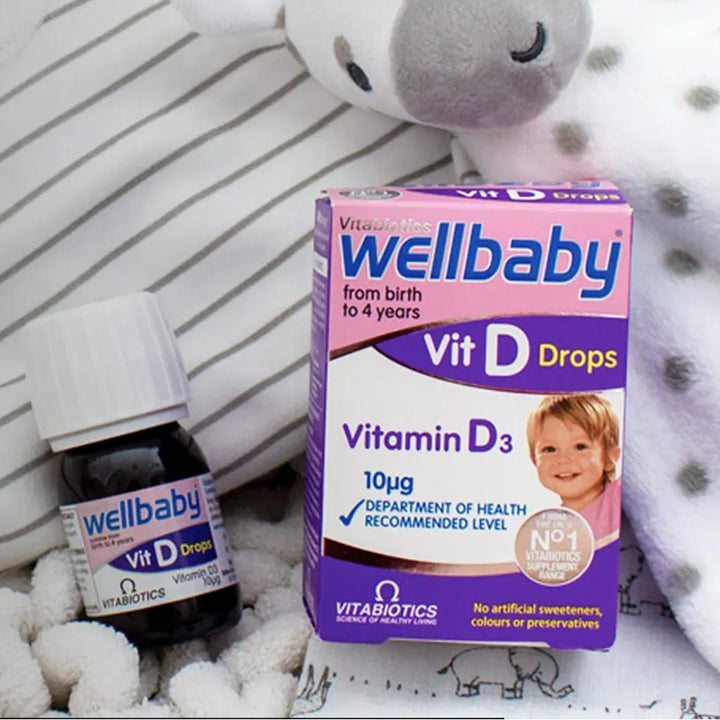 Vitabiotics Wellbaby Vitamin D3 10µg Drops For Infants From Birth To 4 Years 30ml - Easy Pharmacy LLC