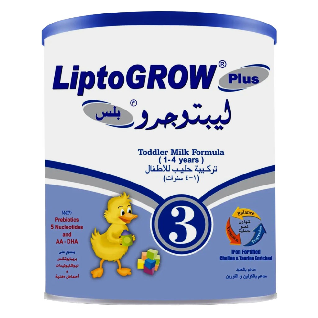 Liptogrow Plus Stage 3 Toddlers Milk Formula For 1 To 4 Years 400g - Easy Pharmacy LLC