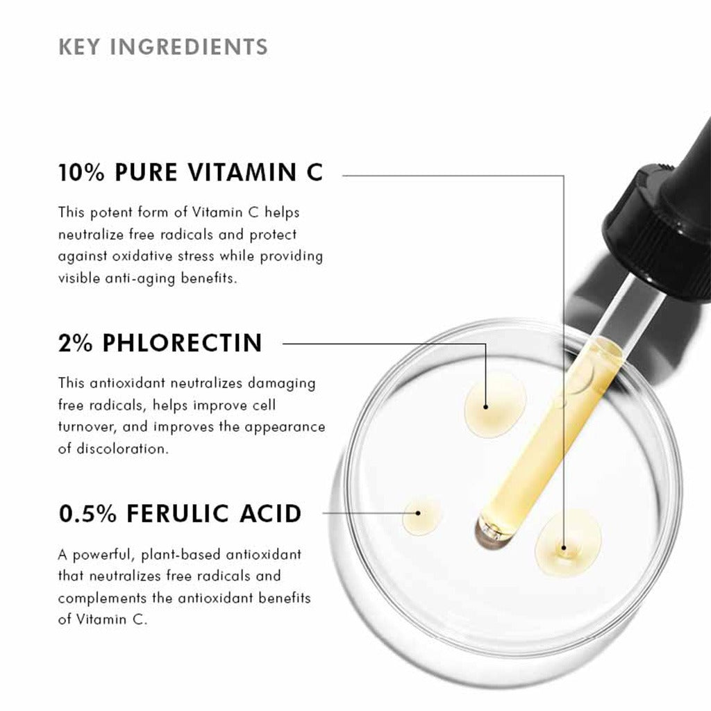 Skinceuticals Phloretin CF Broad Antioxidant 10% Vitamin C, Phloretin & Ferulic Acid Face Serum 30ml - Easy Pharmacy LLC